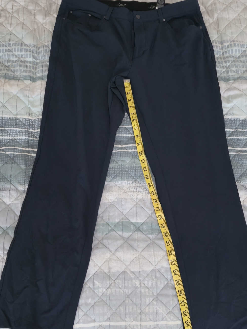 Greg Norman Travel Navy Straight-Leg Pants